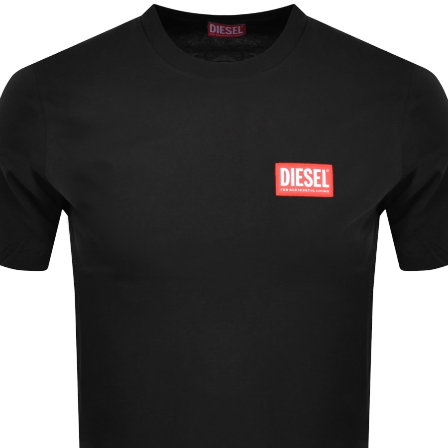Diesel T Box Lab Logo T Shirt Black | Mainline Menswear